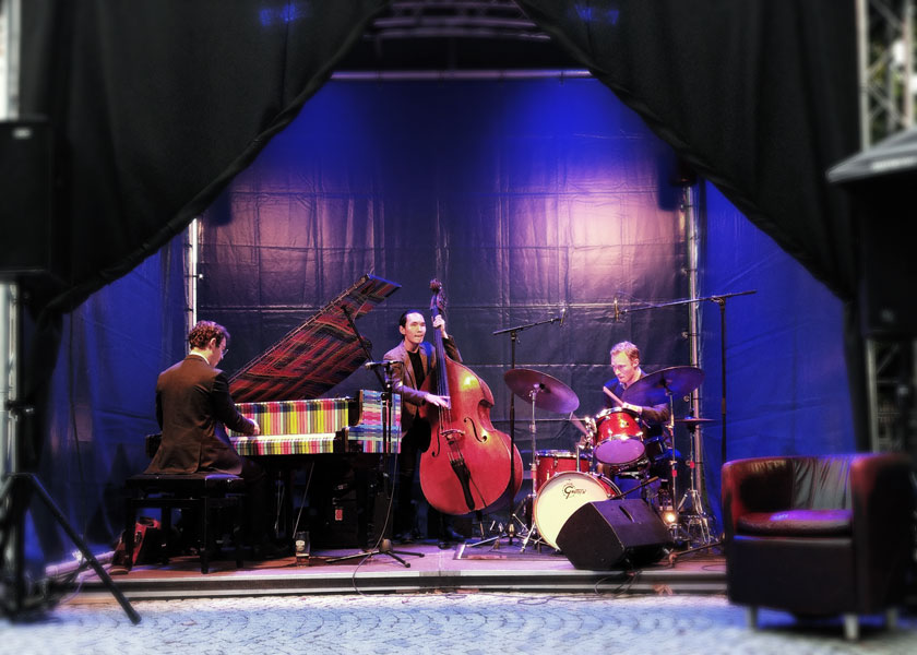 Das Julian Schmidt Trio bei den "Jazz Summer Nights" 2019 am Gasteig München